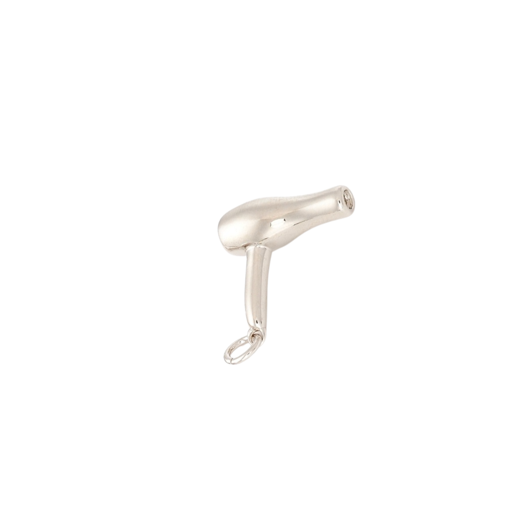 Transparent view of the Silver Blowdryer Charm