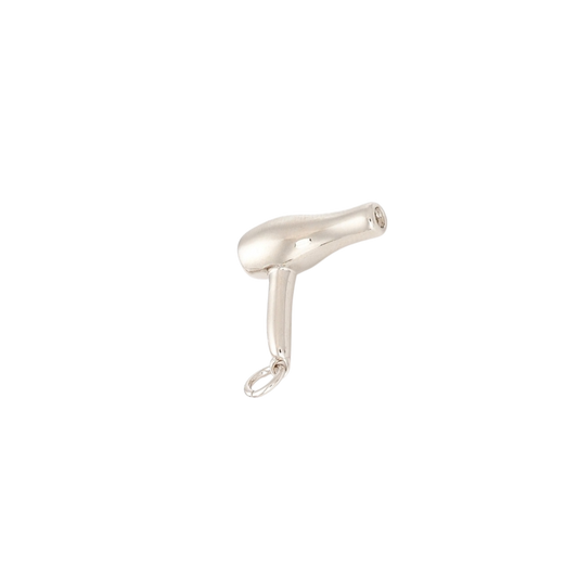 Transparent view of the Silver Blowdryer Charm