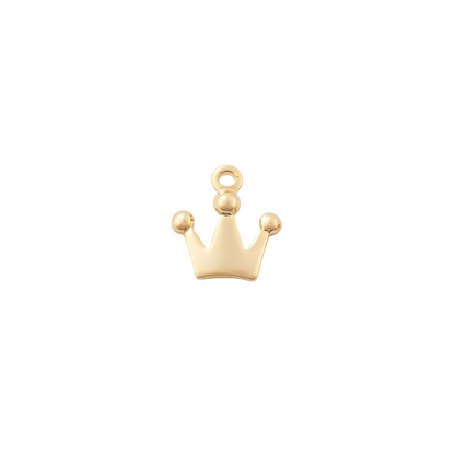 Front view of the Gold Radiance Crown Charm