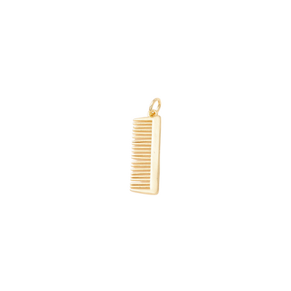 Front view of the Gold Comb Charm