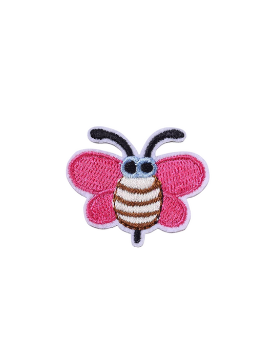 Bumble Bee Patch / dark pink wings