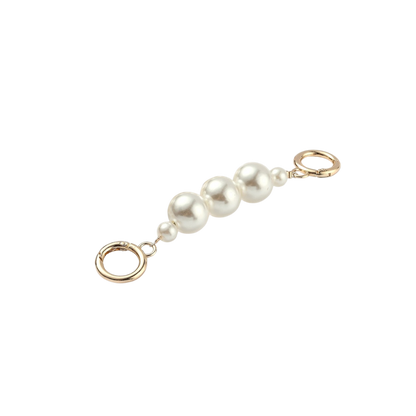 Transparent Gold Camille Pearl Bag Extender Chain