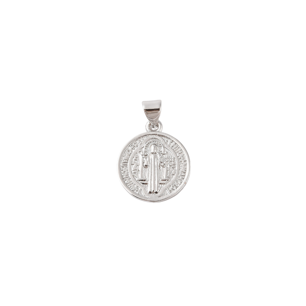 Transparent view of the Silver Christian 'God the Father' Disc Charm