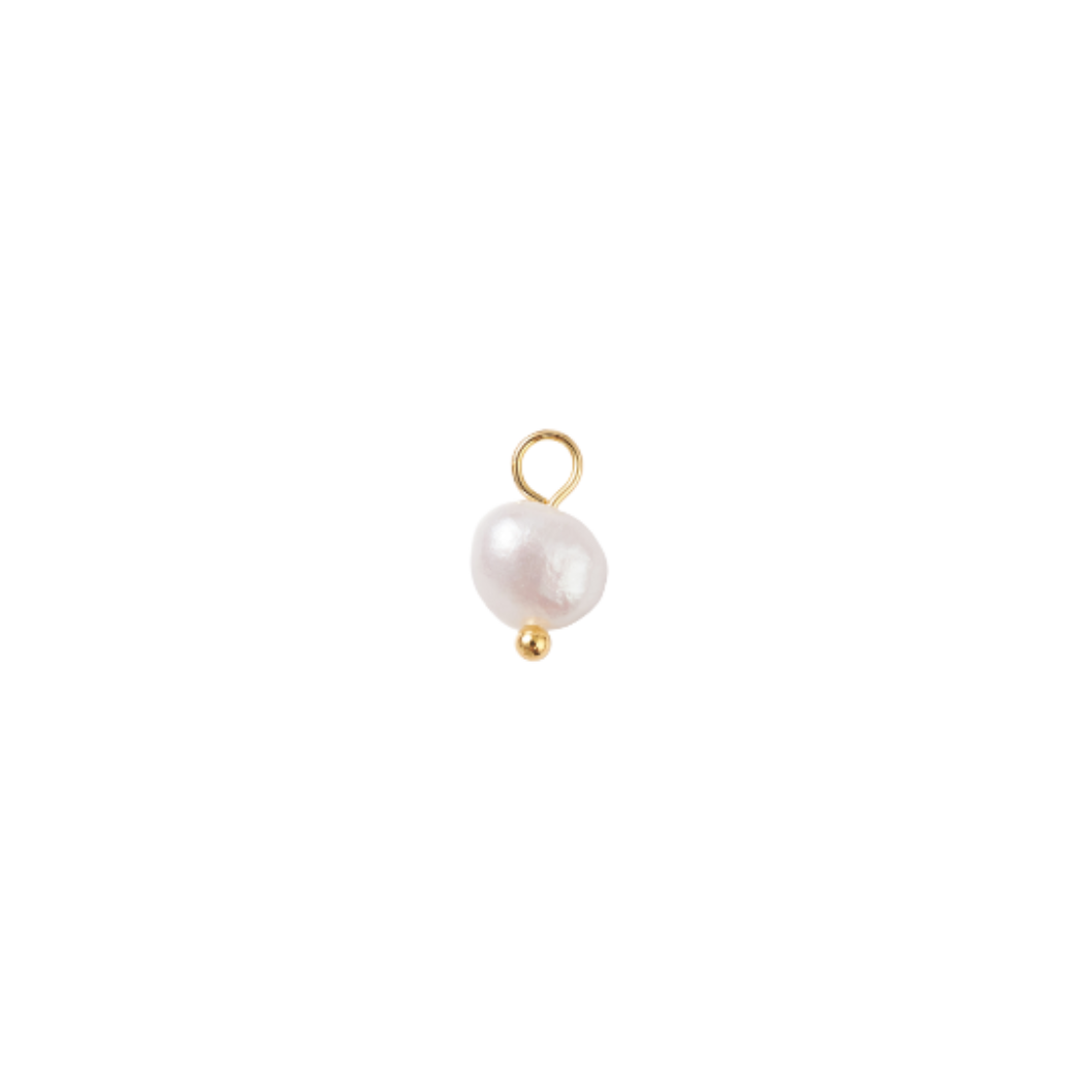 Transparent view of the Gold Sunlit Freshwater Pearl Charm