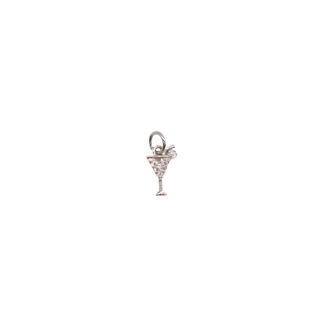 Silver 'Classic Cocktail' Martini Charm