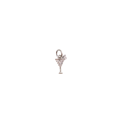 Silver 'Classic Cocktail' Martini Charm