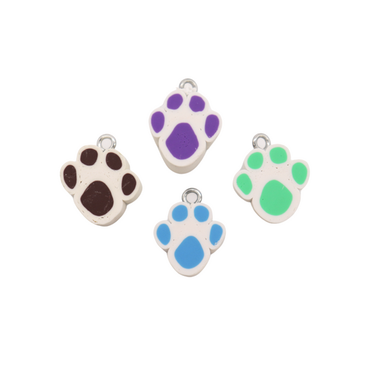 Paw Print Lanyard Charms - Assorted