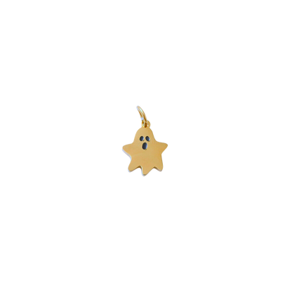 Gold Itty Bitty Ghost Charm