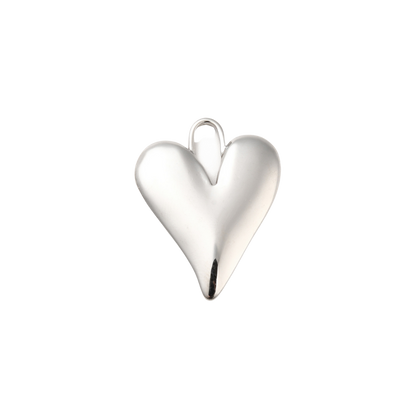 Transparent view of the Silver Statement Heart Charm