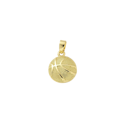 Transparent view of the Gold Basketball Charm