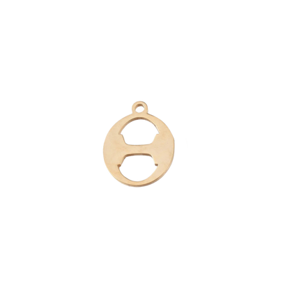 Transparent view of the Gold Greek Life Charms | Theta