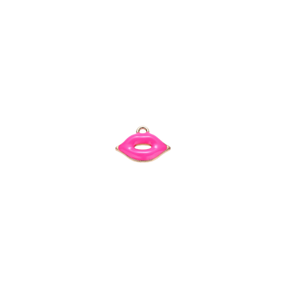 Gold Pucker Up Lips Charms