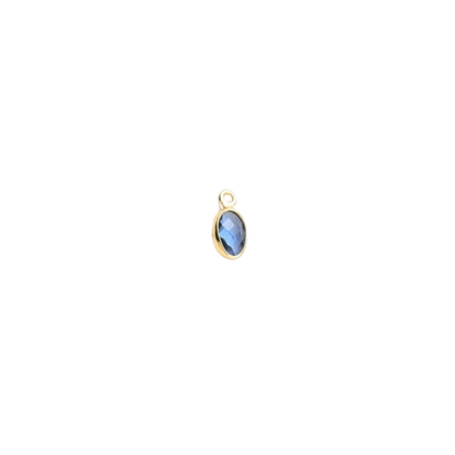Gold Oval Framed Glass Charms | Assorted