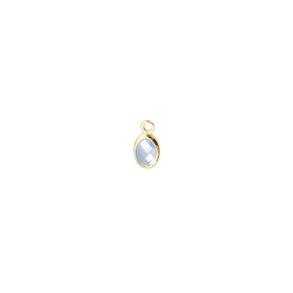 Gold Oval Framed Glass Charms | Assorted