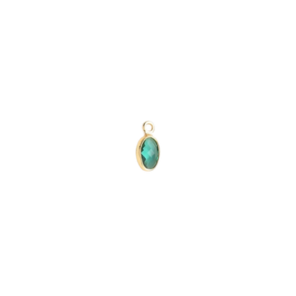 Gold Oval Framed Glass Charms | Assorted