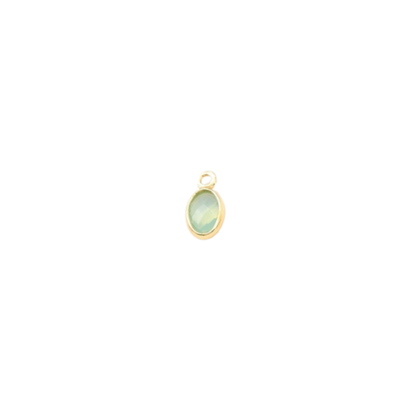 Gold Oval Framed Glass Charms | Assorted
