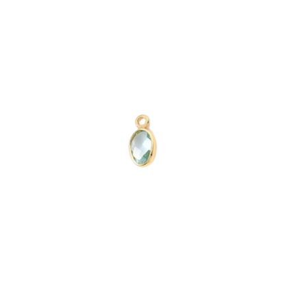 Gold Oval Framed Glass Charms | Assorted