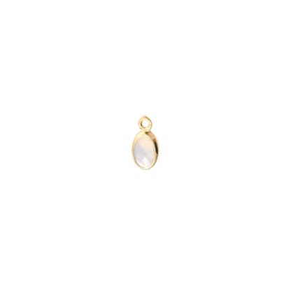 Gold Oval Framed Glass Charms | Assorted