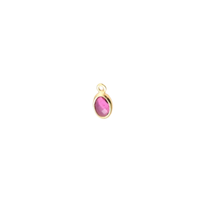 Gold Oval Framed Glass Charms | Assorted