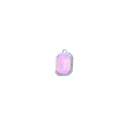 Silver Radiant Octagon Charm