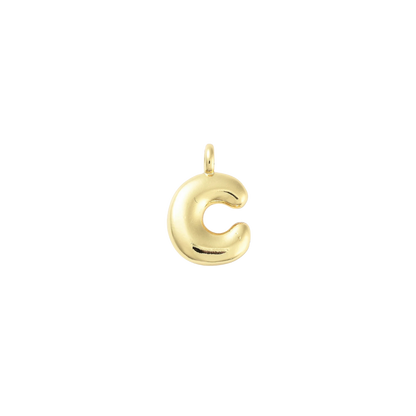 Gold Bubble Initial Letter | Alphabet Charm
