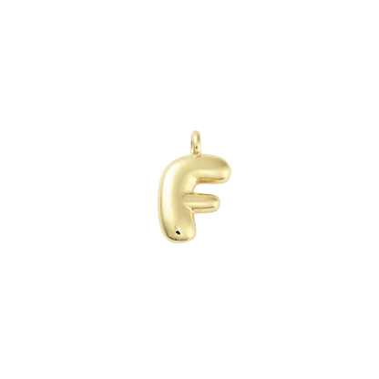 Gold Bubble Initial Letter | Alphabet Charm