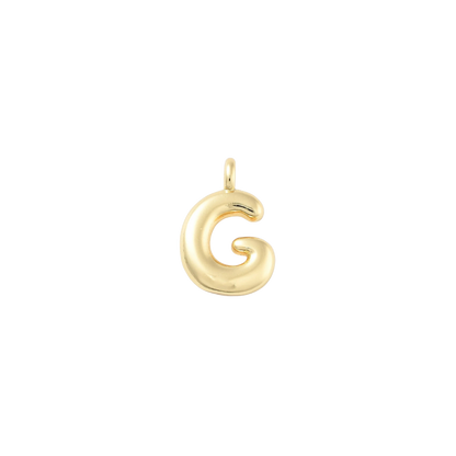 Gold Bubble Initial Letter | Alphabet Charm