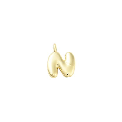 Gold Bubble Initial Letter | Alphabet Charm