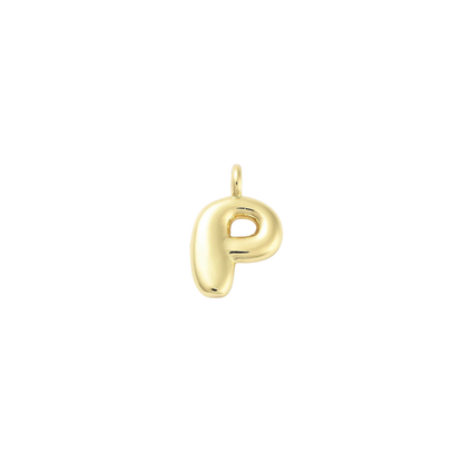 Gold Bubble Initial Letter | Alphabet Charm