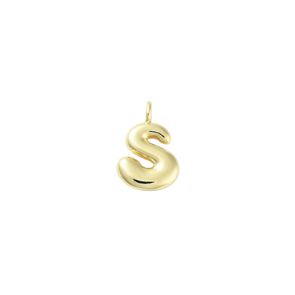 Gold Bubble Initial Letter | Alphabet Charm