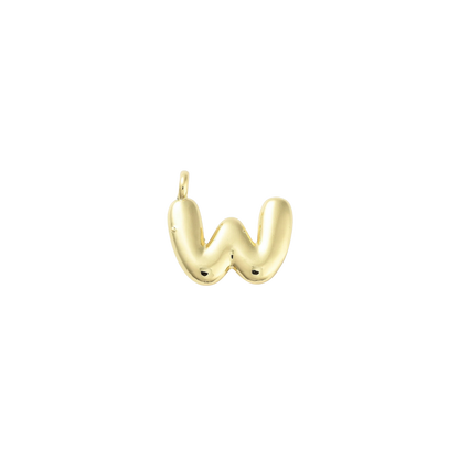 Gold Bubble Initial Letter | Alphabet Charm