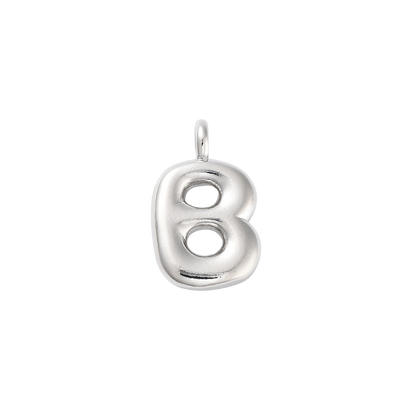 Silver Bubble Initial Letter | Alphabet Charm