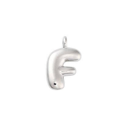 Silver Bubble Initial Letter | Alphabet Charm