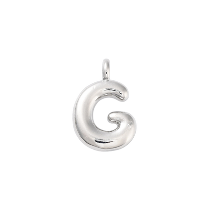 Silver Bubble Initial Letter | Alphabet Charm