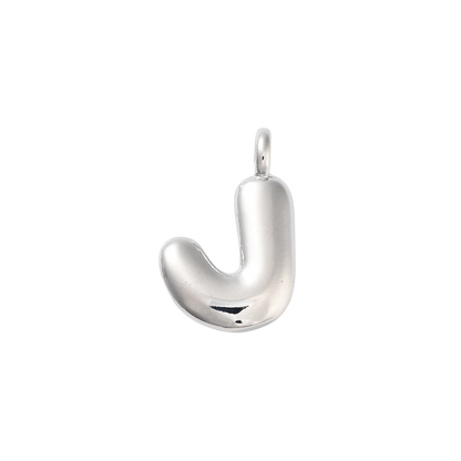 Silver Bubble Initial Letter | Alphabet Charm