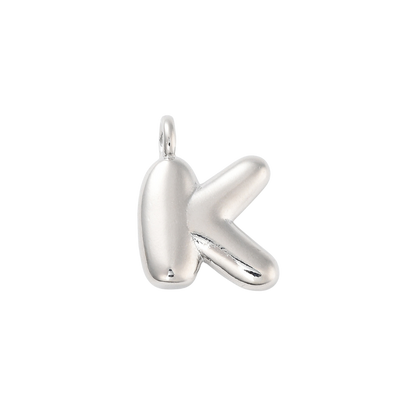 Silver Bubble Initial Letter | Alphabet Charm