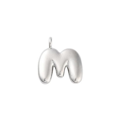 Silver Bubble Initial Letter | Alphabet Charm
