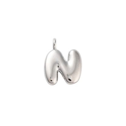 Silver Bubble Initial Letter | Alphabet Charm