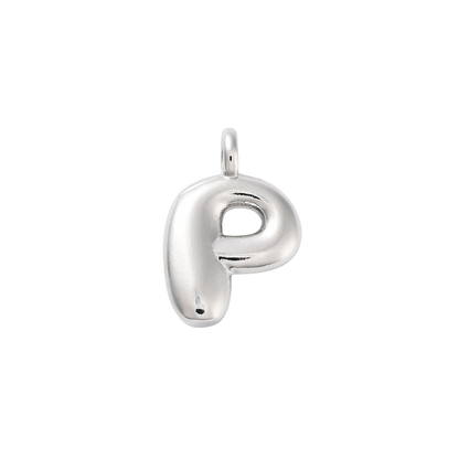 Silver Bubble Initial Letter | Alphabet Charm