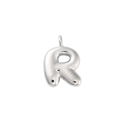 Silver Bubble Initial Letter | Alphabet Charm