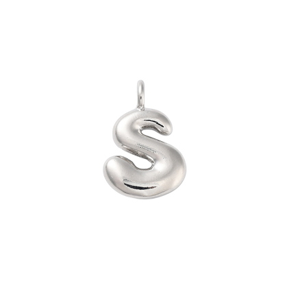 Silver Bubble Initial Letter | Alphabet Charm