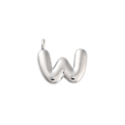 Silver Bubble Initial Letter | Alphabet Charm