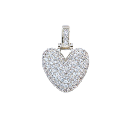 Silver Rhinestone Bubble Letter Charms