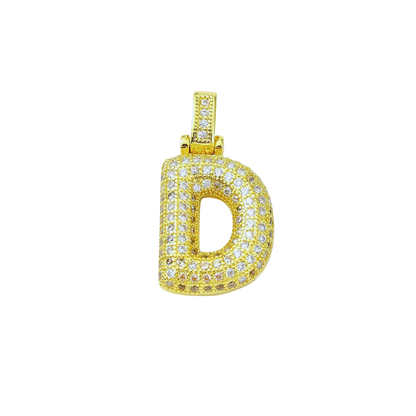 Gold Rhinestone Bubble Initial Letter | Alphabet Charms