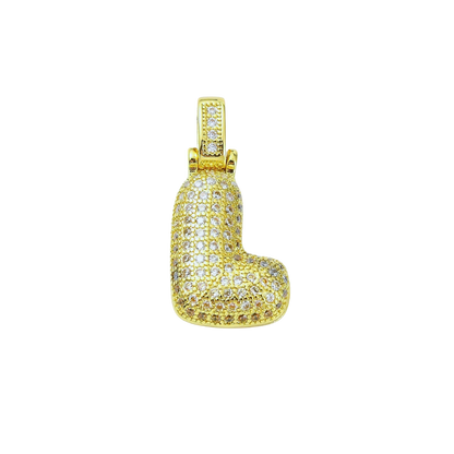 Gold Rhinestone Bubble Initial Letter | Alphabet Charms