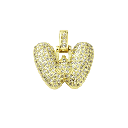Gold Rhinestone Bubble Initial Letter | Alphabet Charms