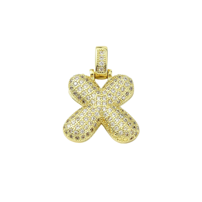 Gold Rhinestone Bubble Initial Letter | Alphabet Charms