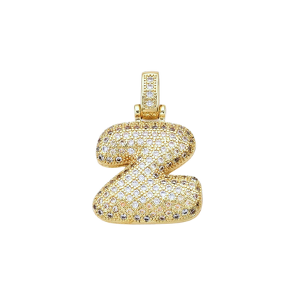 Gold Rhinestone Bubble Initial Letter | Alphabet Charms