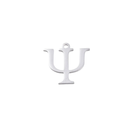 Transparent view of the Silver Greek Life Charms | Psi