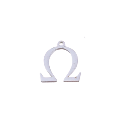 Transparent view of the Silver Greek Life Charms | Omega